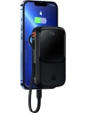 Hurtownia GSM - Powerbank Baseus Qpow 10000mAh wbudowany kabel Lightning 20W Quick Charge SCP AFC FCP czarny - BSU3284BLK - {ean13} - Hurt