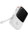 Wholesale Baseus Qpow powerbank 10000mAh built-in Lightning 20W Quick Charge cable SCP AFC FCP white - BSU3285WHT - {ean13} - Hurt