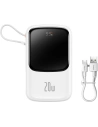 Wholesale Baseus Qpow powerbank 10000mAh built-in Lightning 20W Quick Charge cable SCP AFC FCP white - BSU3285WHT - {ean13} - Hurt