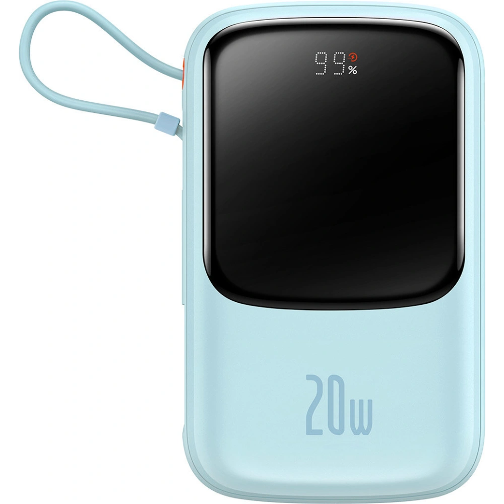 Hurtownia GSM - Powerbank Baseus Qpow 10000mAh s vestavěným kabelem Lightning 20W Quick Charge SCP AFC FCP modrý - BSU3286BLU - {ean13} - Hurt