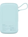 Wholesale Baseus Qpow powerbank 10000mAh built-in Lightning 20W Quick Charge cable SCP AFC FCP blue - BSU3286BLU - {ean13} - Hurt