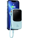 Hurtownia GSM - Powerbank Baseus Qpow 10000mAh s vestavěným kabelem Lightning 20W Quick Charge SCP AFC FCP modrý - BSU3286BLU - {ean13} - Hurt