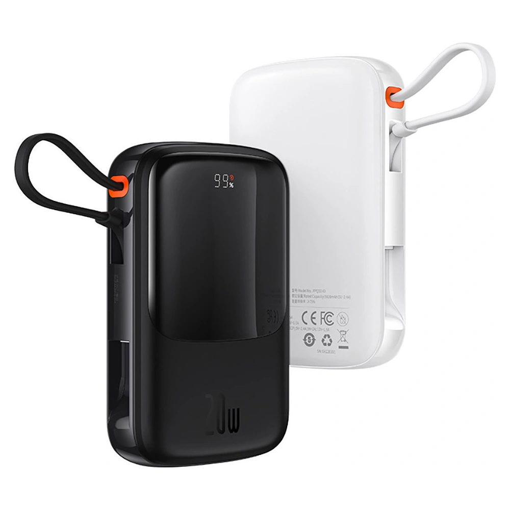 Hurtownia GSM - Powerbank Baseus Qpow 10000mAh s vestavěným kabelem Lightning 20W Quick Charge SCP AFC FCP modrý - BSU3286BLU - {ean13} - Hurt