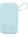 Wholesale Baseus Qpow powerbank 10000mAh built-in USB-C cable 22.5W Quick Charge SCP AFC FCP blue - BSU3287BLU - {ean13} - Hurt