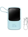 Hurtownia GSM - Powerbank Baseus Qpow 10000mAh wbudowany kabel USB-C 22.5W Quick Charge SCP AFC FCP niebieski - BSU3287BLU - {ean13} - Hurt