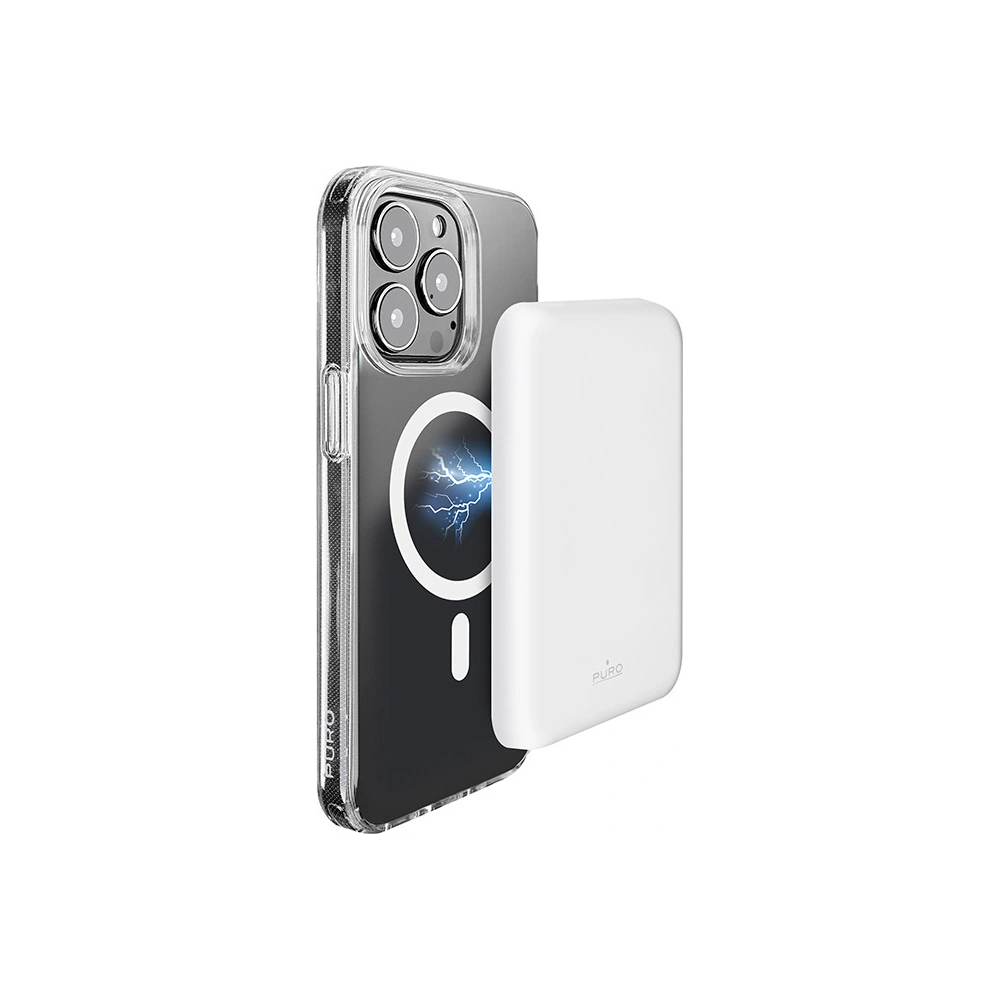 Hurtownia GSM - Powerbank PURO Slim PowerMag MagSafe indukční 4000mAh (bílý) - PUR579WHT - {ean13} - Hurt