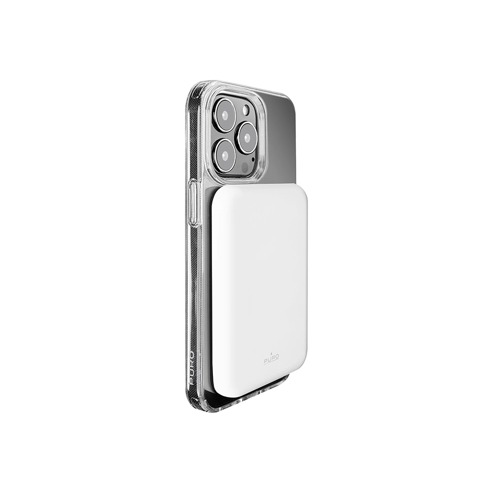 Hurtownia GSM - Powerbank PURO Slim PowerMag MagSafe indukční 4000mAh (bílý) - PUR579WHT - {ean13} - Hurt
