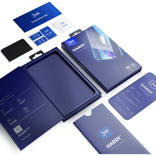 Szkło hartowane 3MK Hardy Samsung Galaxy S22+ Plus czarny/black