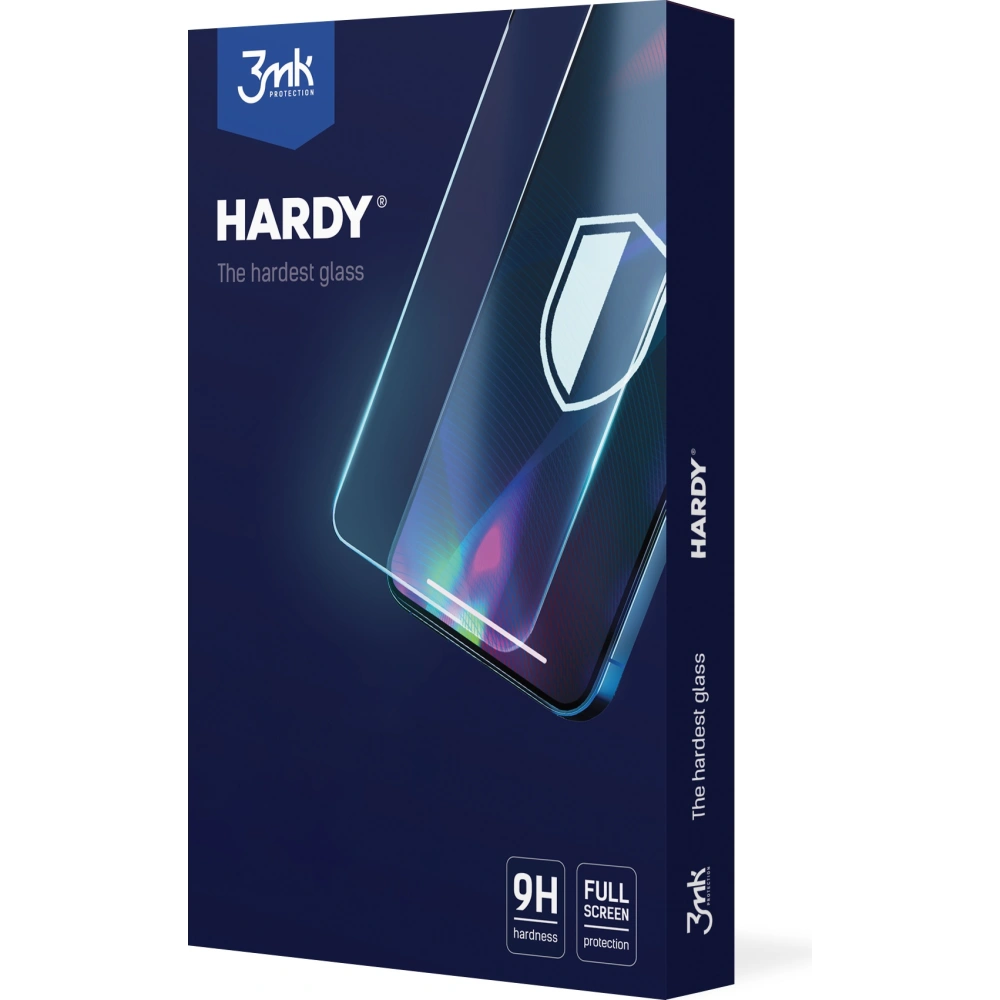 Hurtownia GSM - Tvrzené sklo 3MK Hardy Apple iPhone 16e / 14 / 13 / 13 Pro černé/black - 3MK3742BLK - {ean13} - Hurt