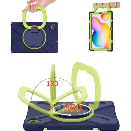 Etui Tech-Protect X-armor Galaxy Samsung Tab S6 Lite 10.4 2022/2020 Navy/lime
