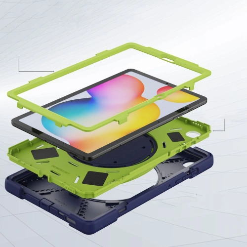 Etui Tech-Protect X-armor Galaxy Samsung Tab S6 Lite 10.4 2022/2020 Navy/lime