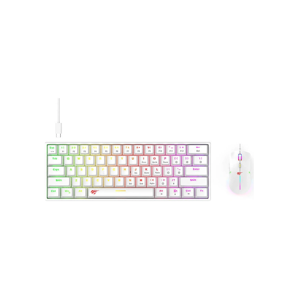 Hurtownia GSM - Sada 2w1 Havit KB867CM Mechanická klávesnice + RGB myš - HVT167 - {ean13} - Hurt