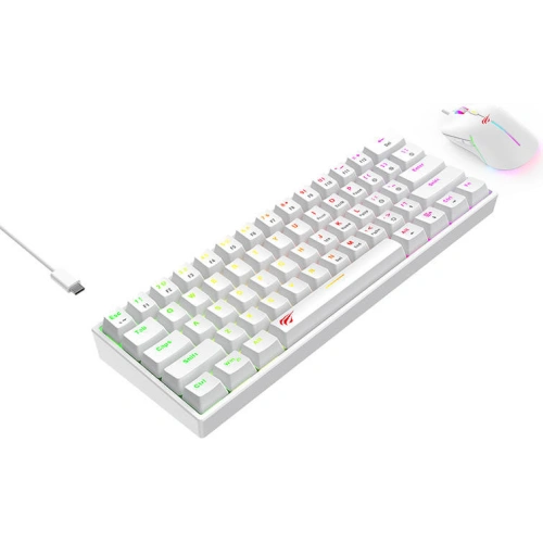 Zestaw 2w1 Havit KB867CM Klawiatura mechaniczna + myszka RGB