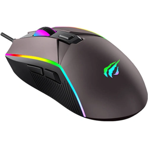 Mysz gamingowa Havit MS1028 RGB 1200-7200 DPI (ochre)