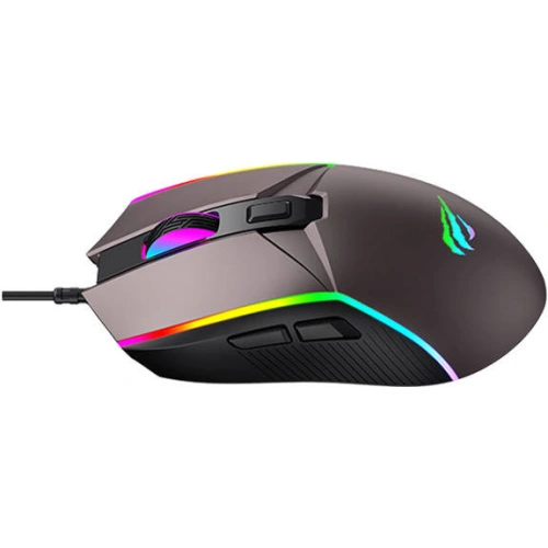 Mysz gamingowa Havit MS1028 RGB 1200-7200 DPI (ochre)