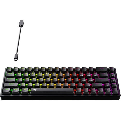 Mechaniczna klawiatura gamingowa Havit KB865L RGB (czarna)