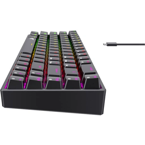 Mechaniczna klawiatura gamingowa Havit KB865L RGB (czarna)