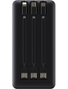 Wholesale Powerbank Havit PB74 10000mAh + USB-C, Lightning, micro USB cables (black) - HVT176BLK - {ean13} - Hurt