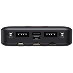 Wholesale Powerbank Havit PB74 10000mAh + USB-C, Lightning, micro USB cables (black) - HVT176BLK - {ean13} - Hurt