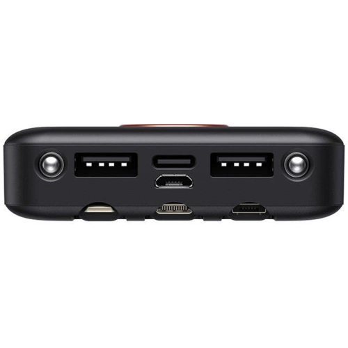 Powerbank Havit PB74 10000mAh + kabel USB-C, Lightning, micro USB (czarny)