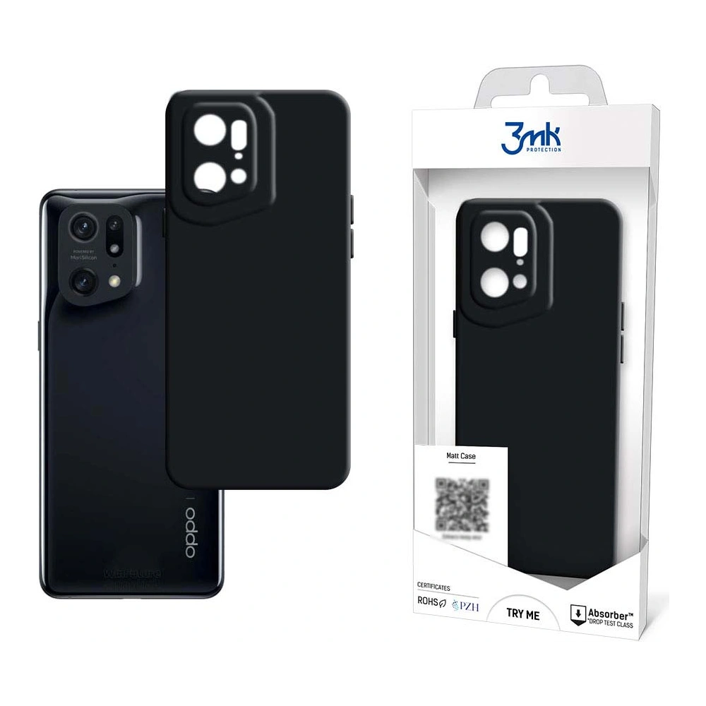 Hurtownia GSM - Etui 3MK Matt Case Oppo Find X5 černý/black - 3MK3735BLK - {ean13} - Hurt