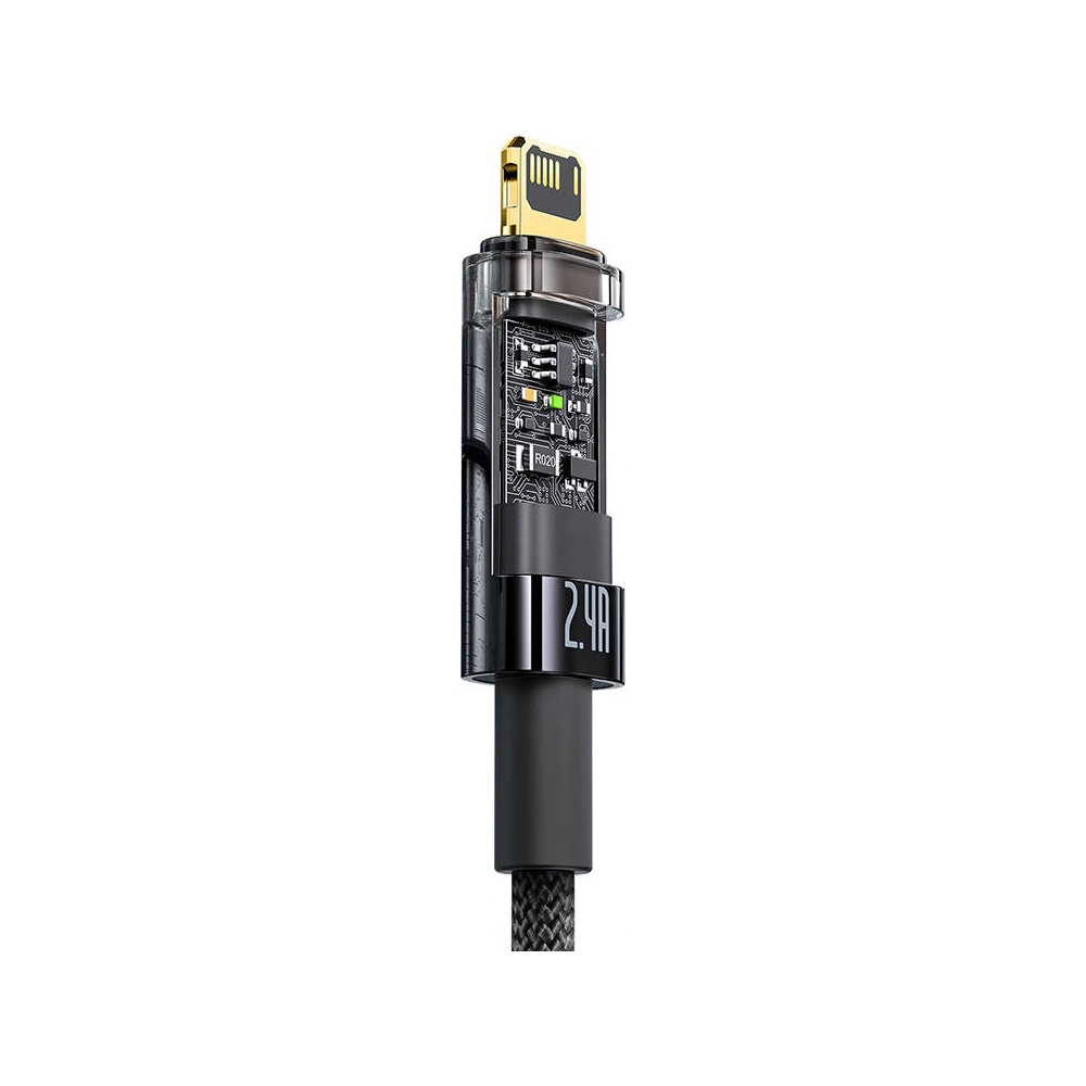 Wholesale aseus Explorer USB - Lightning Cable 2.4A 2m (black) - BSU3288BLK - {ean13} - Hurt