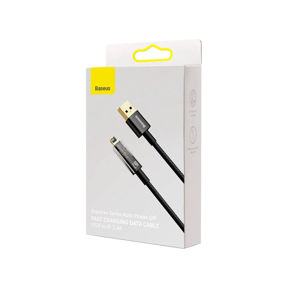 Wholesale aseus Explorer USB - Lightning Cable 2.4A 2m (black) - BSU3288BLK - {ean13} - Hurt