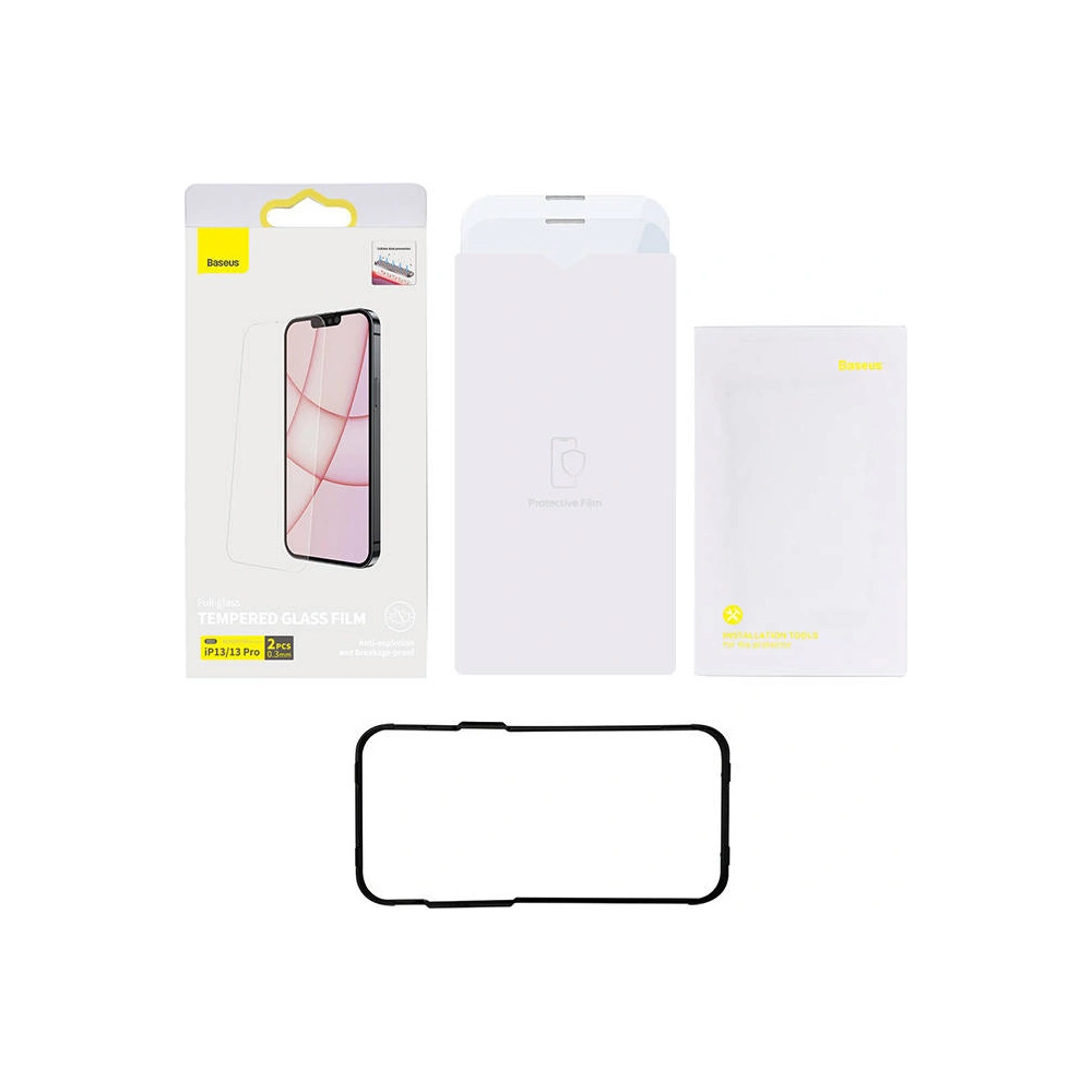 Hurtownia GSM - Tvrzené sklo 0.3mm Baseus Crystal Apple iPhone 16e / 14 / 13 / 13 Pro [2 PACK] - BSU3291 - {ean13} - Hurt