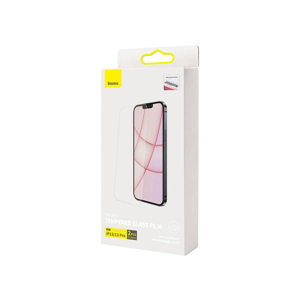 Hurtownia GSM - Edzett üveg 0.3mm Baseus Crystal Apple iPhone 16e / 14 / 13 / 13 Pro [2 PACK] - BSU3291 - {ean13} - Hurt