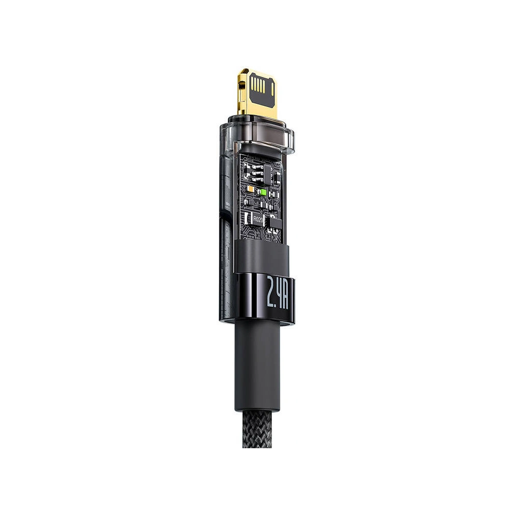 Wholesale Baseus Explorer USB - Lightning Cable 2.4A 1m (black) - BSU3292BLK - {ean13} - Hurt