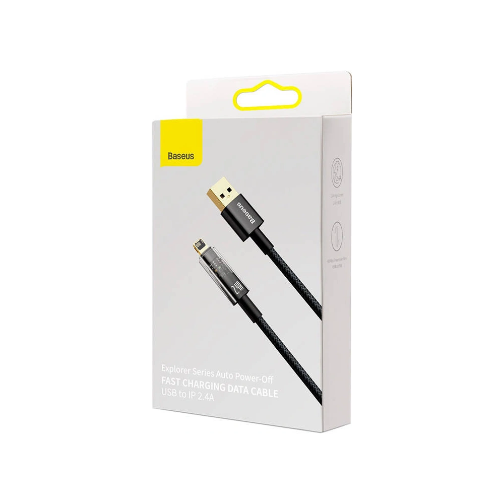 Wholesale Baseus Explorer USB - Lightning Cable 2.4A 1m (black) - BSU3292BLK - {ean13} - Hurt