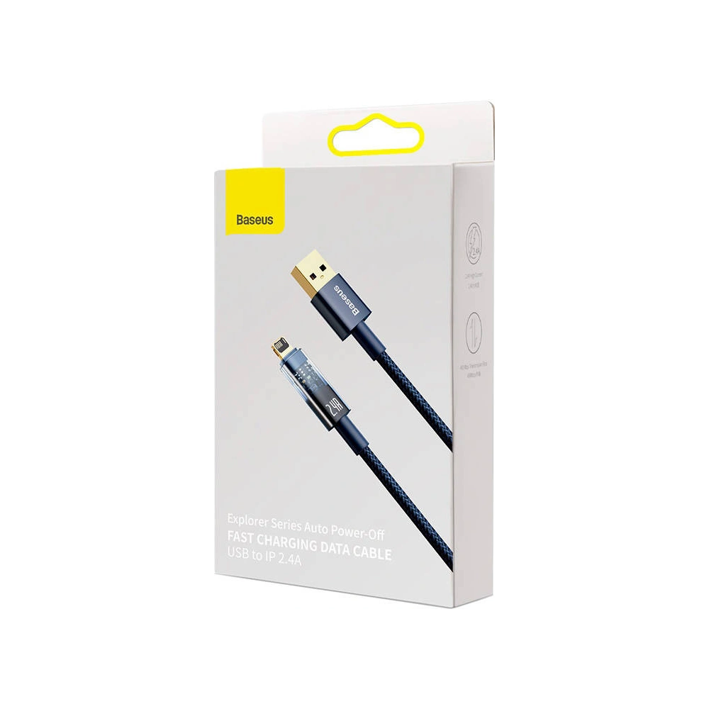 Hurtownia GSM - Kabel Baseus Explorer USB - Lightning 2.4A 2m (niebieski) - BSU3293BLU - {ean13} - Hurt