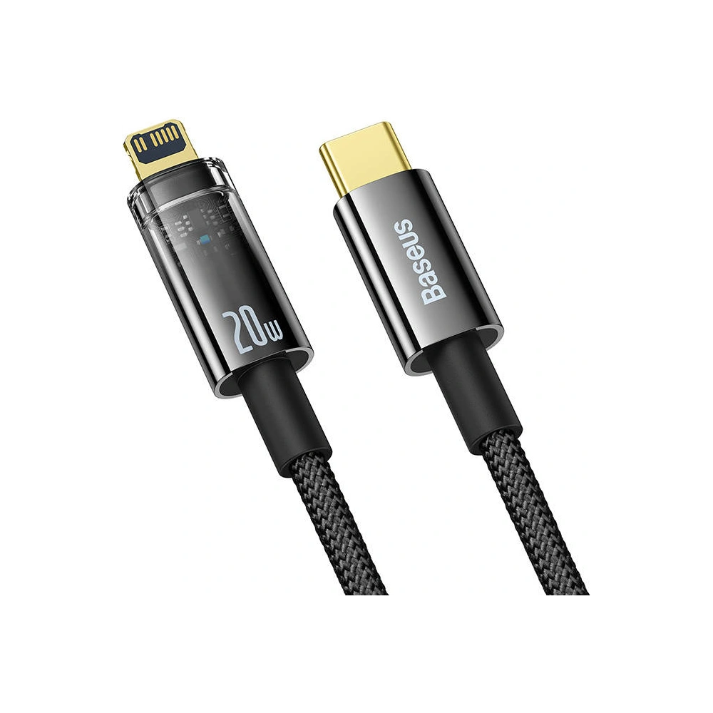 Hurtownia GSM - Kabel Baseus Explorer USB-C - Lightning 20W 1m (černý) - BSU3294BLK - {ean13} - Hurt
