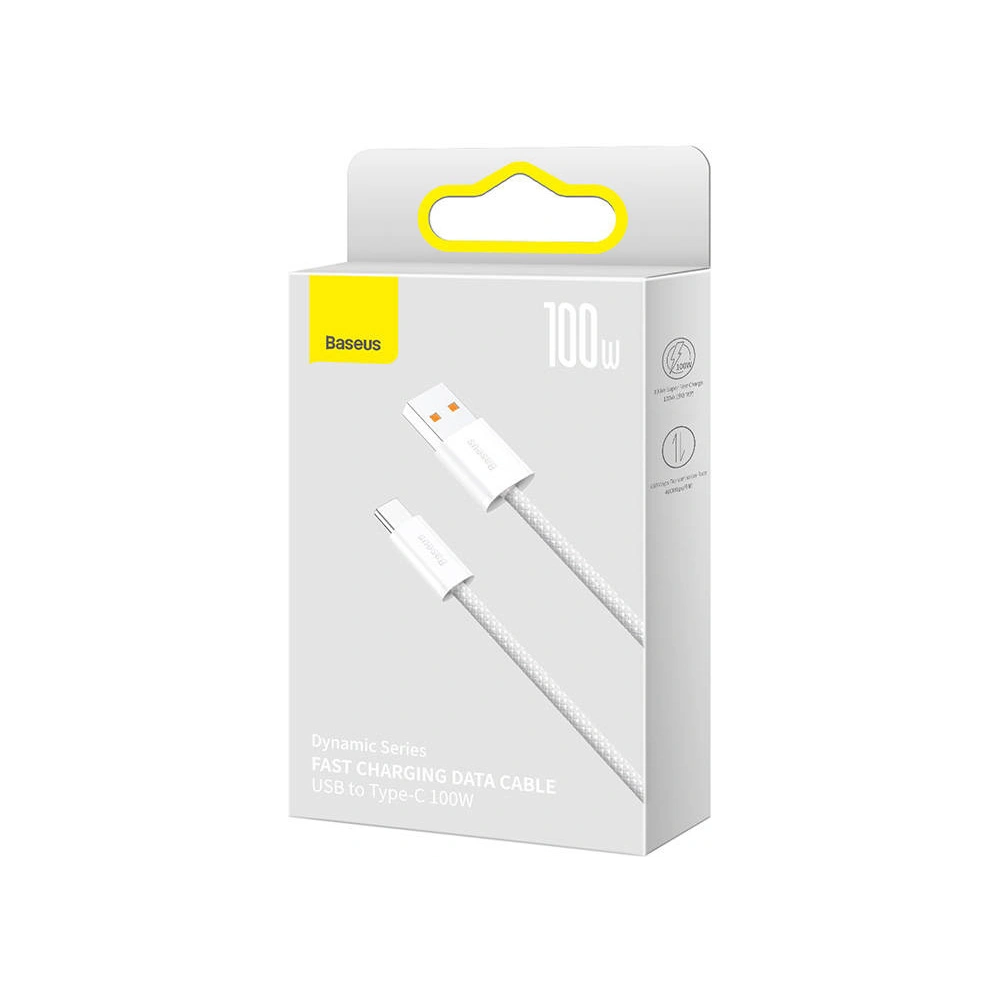 Hurtownia GSM - Kabel Baseus Dynamic Series USB - USB-C 100W 1m (biały) - BSU3297WHT - {ean13} - Hurt