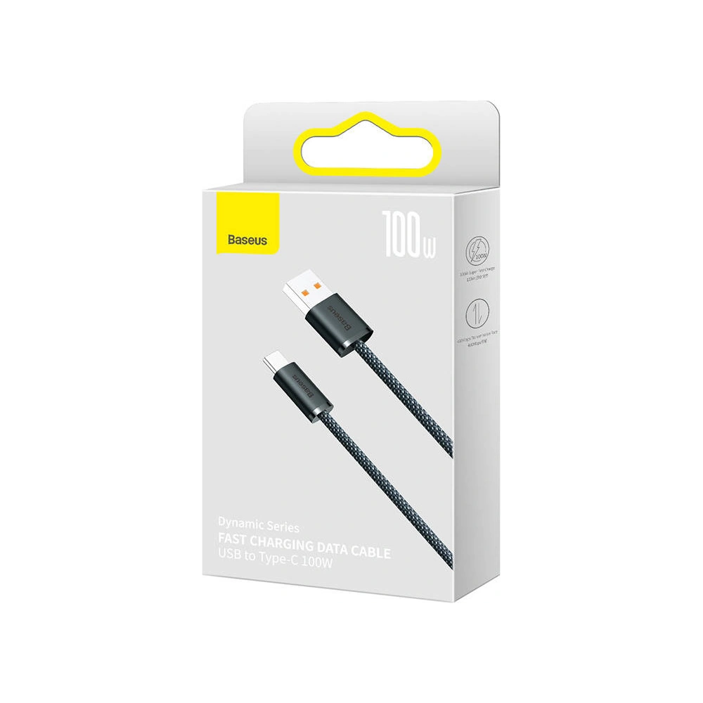 Hurtownia GSM - Kabel Baseus Dynamic Series USB - USB-C 100W 2m (černý) - BSU3299BLK - {ean13} - Hurt