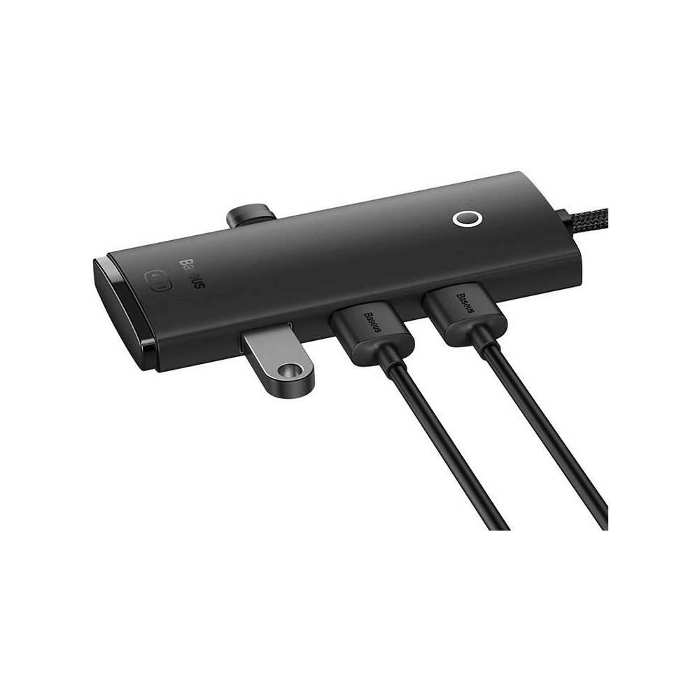 Hurtownia GSM - Hub 4w1 Baseus Lite Series USB na 4x USB 3.0 25cm (černý) - BSU3301BLK - {ean13} - Hurt