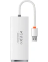 Hub 4w1 Baseus Lite Series USB do 4x USB 3.0 25cm (biały)