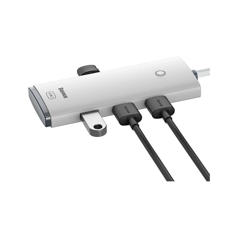 Hurtownia GSM - Hub 4w1 Baseus Lite Series USB do 4x USB 3.0 25cm (biały) - BSU3302WHT - {ean13} - Hurt