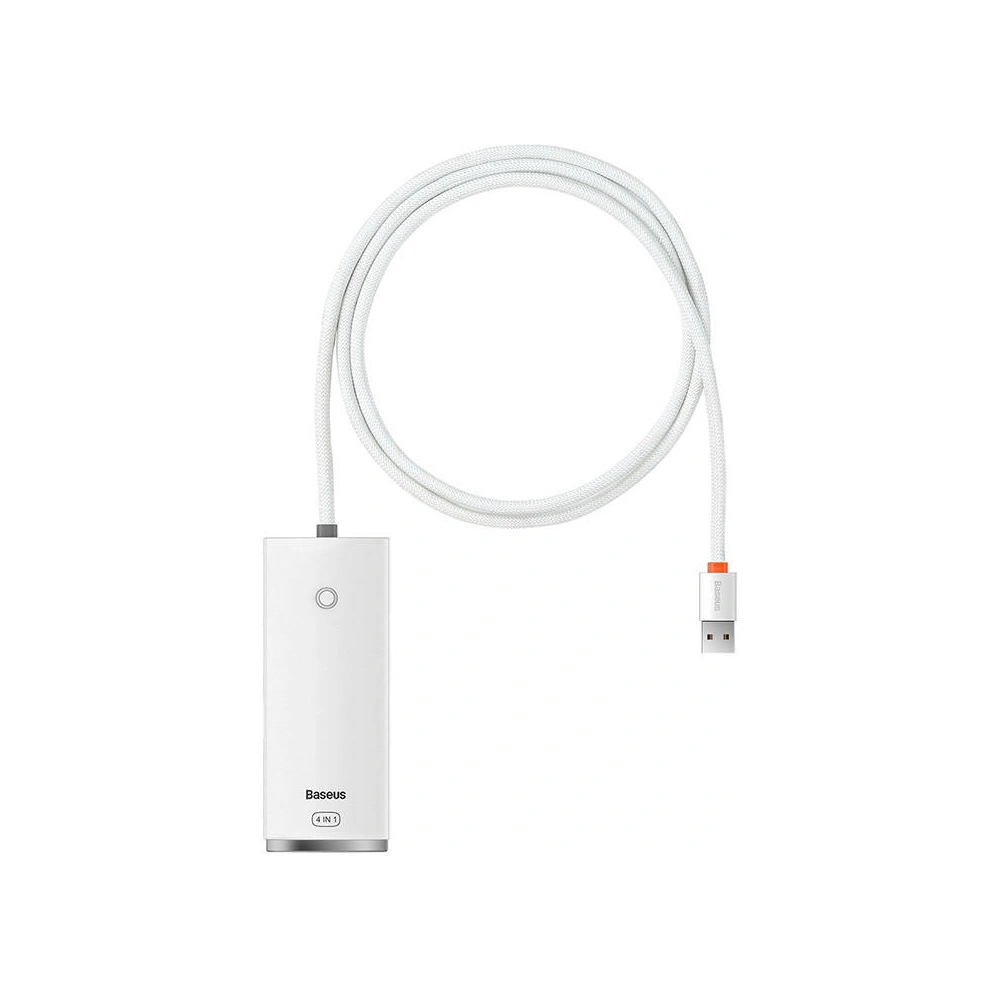 Hurtownia GSM - Hub 4w1 Baseus Lite Series USB do 4x USB 3.0 1m (biały) - BSU3304WHT - {ean13} - Hurt