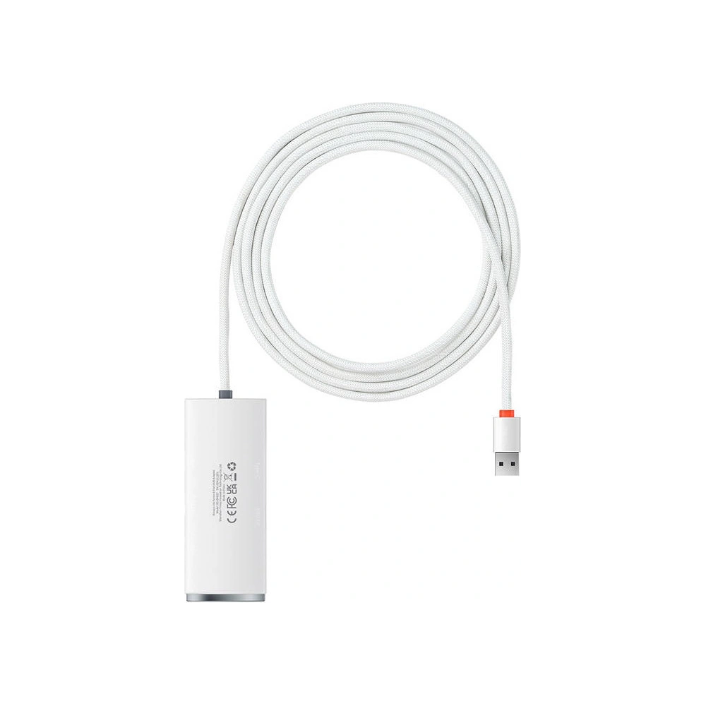 Hurtownia GSM - Hub 4w1 Baseus Lite Series USB na 4x USB 3.0 2m (bílý) - BSU3306WHT - {ean13} - Hurt