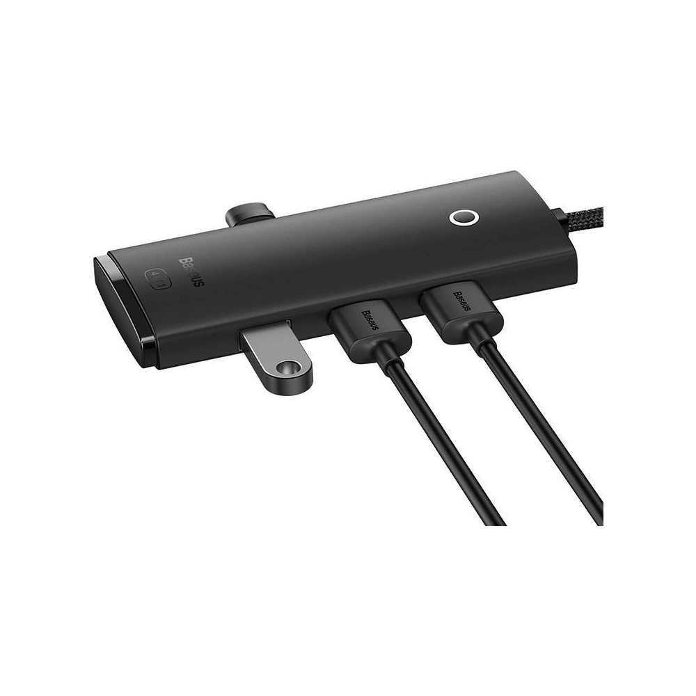 Hurtownia GSM - Hub 4w1 Baseus Lite Series USB-C do 4x USB 3.0 + USB-C, 25cm (czarny) - BSU3307BLK - {ean13} - Hurt