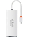 Hurtownia GSM - Hub 4w1 Baseus Lite Series USB-C do 4x USB 3.0 + USB-C, 25cm (biały) - BSU3308WHT - {ean13} - Hurt