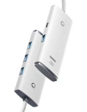 Hurtownia GSM - Hub 4w1 Baseus Lite Series USB-C do 4x USB 3.0 + USB-C, 25cm (biały) - BSU3308WHT - {ean13} - Hurt