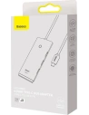 Wholesale Hub 4in1 Baseus Lite Series USB-C - 4x USB 3.0 + USB-C, 25cm (white) - BSU3308WHT - {ean13} - Hurt