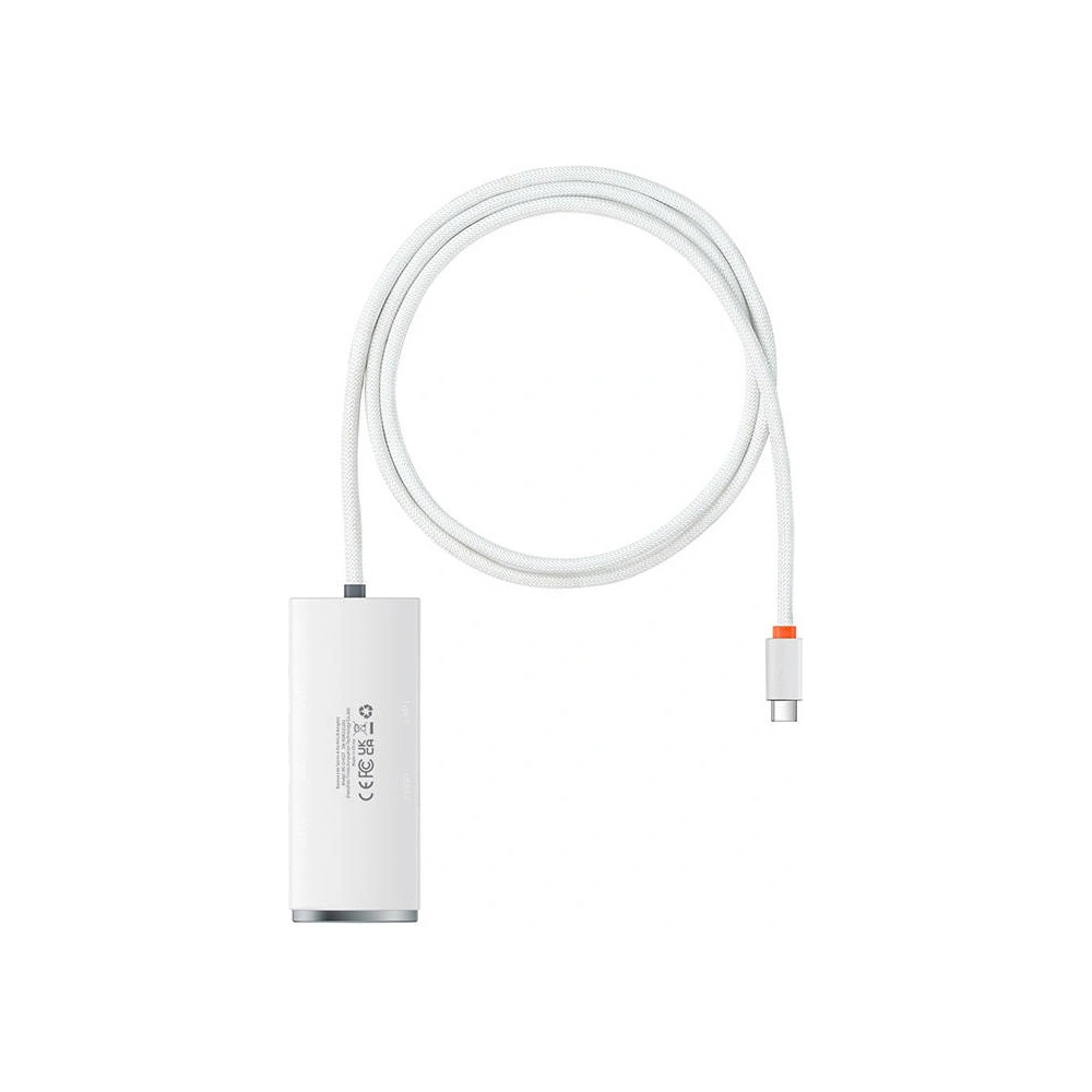 Hurtownia GSM - Hub 4w1 Baseus Lite Series USB-C na 4x USB 3.0 + USB-C, 1m (bílý) - BSU3310WHT - {ean13} - Hurt