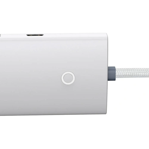 Hub 4w1 Baseus Lite Series USB-C do 4x USB 3.0 + USB-C, 1m (biały)
