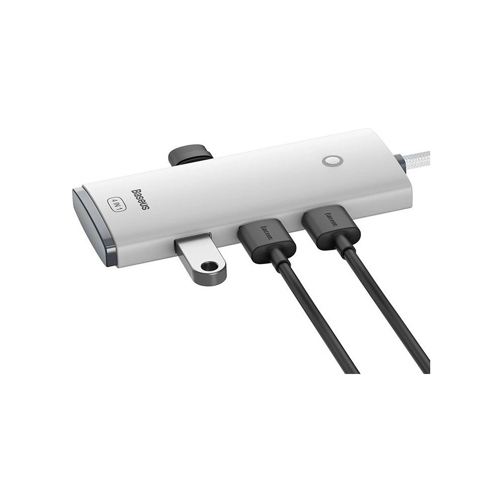 Hurtownia GSM - Hub 4w1 Baseus Lite Series USB-C na 4x USB 3.0 + USB-C, 1m (bílý) - BSU3310WHT - {ean13} - Hurt