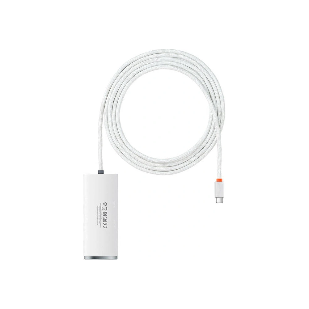 Hurtownia GSM - Hub 4w1 Baseus Lite Series USB-C na 4x USB 3.0 + USB-C, 2m (bílý) - BSU3312WHT - {ean13} - Hurt