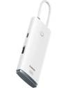 Wholesale Hub 5in1 Baseus Lite Series USB-C - 3x USB 3.0 + USB-C + HDMI (white) - BSU3313WHT - {ean13} - Hurt
