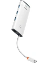 Wholesale Hub 5in1 Baseus Lite Series USB-C - 3x USB 3.0 + USB-C + HDMI (white) - BSU3313WHT - {ean13} - Hurt